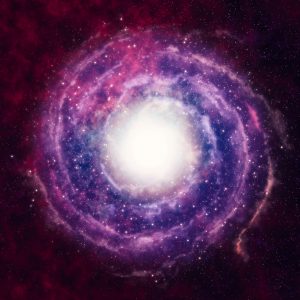 red spiral fog in the black space